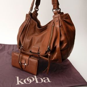 Kooba Jonnie Leather Tote & Matching Wallet